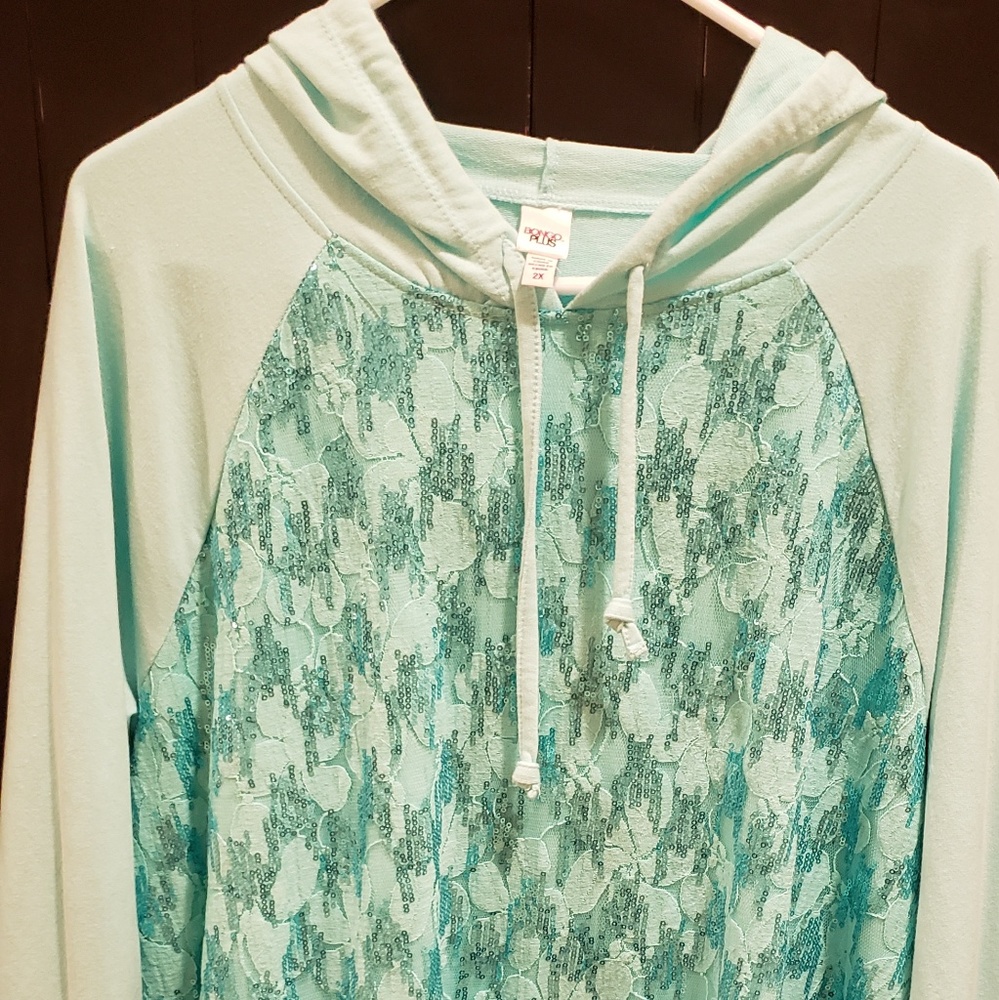 Plus size pretty hoodie